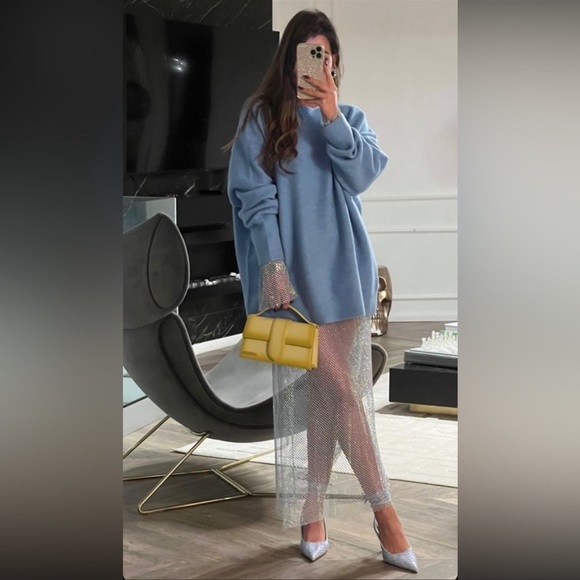 Zara Blue Rhinestone Dress - Picture 6 of 15